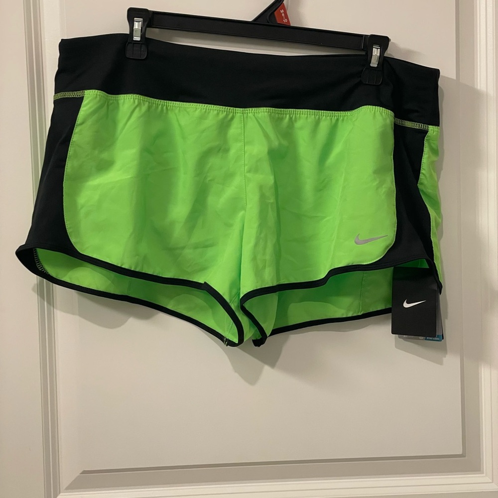 Nike Kids Joggers in Black and Neon Green
